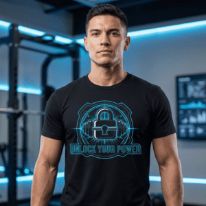 Unlock Your Power Graphic T-Shirt | Motivational Fitness Unisex Tee