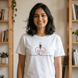 Sing Your Heart Out Music Graphic T-Shirt | Singer Lover Tee