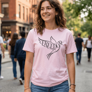 Freedom Dove Graphic T-Shirt | Inspirational Aesthetic Unisex Tee