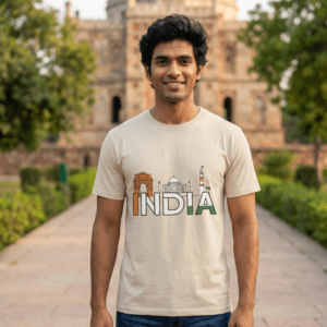 India Landmark Graphic T-Shirt | Travel Culture Unisex Tee