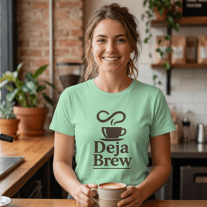 Deja Brew Coffee Graphic T-Shirt | Funny Coffee Lover Tee