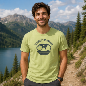 Explore The Unseen Graphic T-Shirt | Adventure Outdoor Unisex Tee