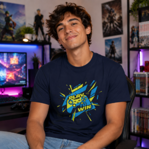 Play To Win Gamer Unisex Softstyle T-Shirt | Gaming Graphic Tee