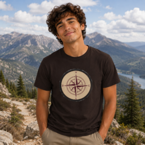 Compass Adventure Unisex Softstyle T-Shirt | Hiking & Travel Graphic Tee