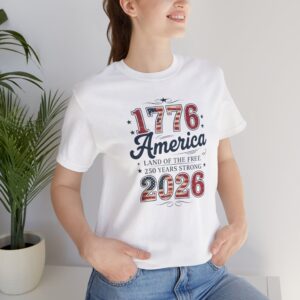 Vintage Americana AMERICA Typography Tee | 4th of July Stars & Stripes